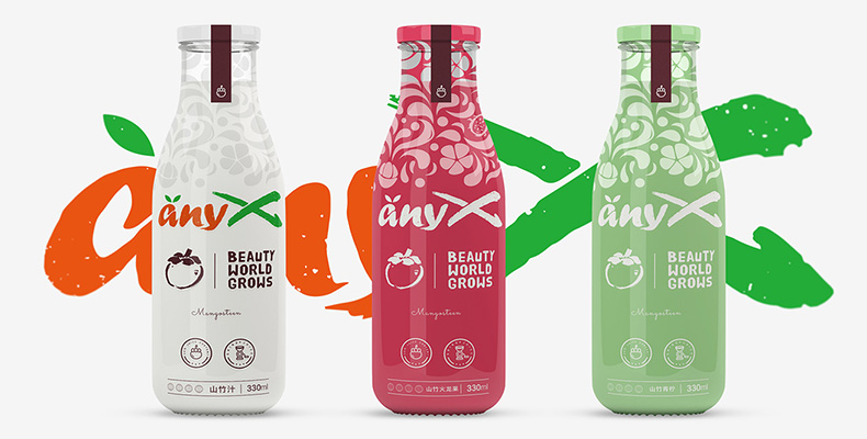anyX山竹汁果汁︱包装设计