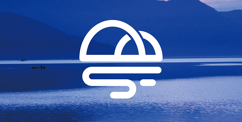 石门蓝镇logo设计